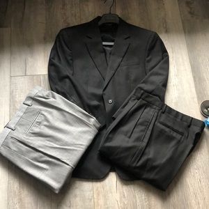 Classic Black Wool Suit